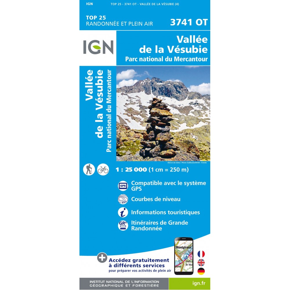 Vallée de la Vésubie 3741OT Top25 IGN